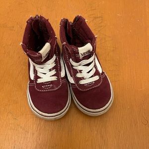 Burgundy vans